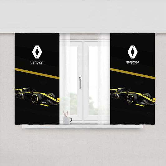 Renault Formula One Peach Skin Window Curtains