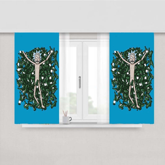 Rick Is My Spirit Animal Peach Skin Window Curtains