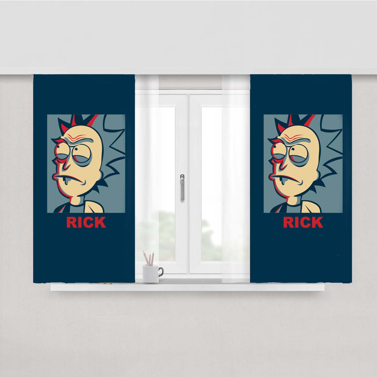 Rick Red - Ram Peach Skin Window Curtains
