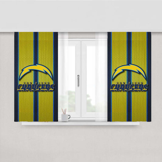 San Diego Chargers Symbol Peach Skin Window Curtains