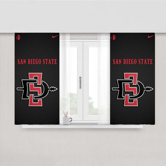 San Diego State Aztecs Nfl Logo Peach Skin Window Curtains
