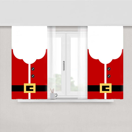 Santa Clause Outfit Peach Skin Window Curtains