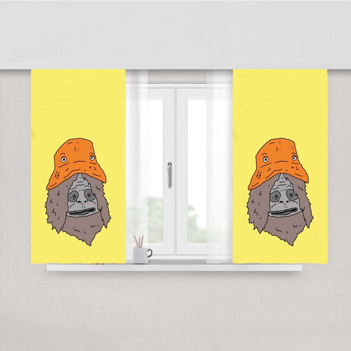 Sassy Peach Skin Window Curtains
