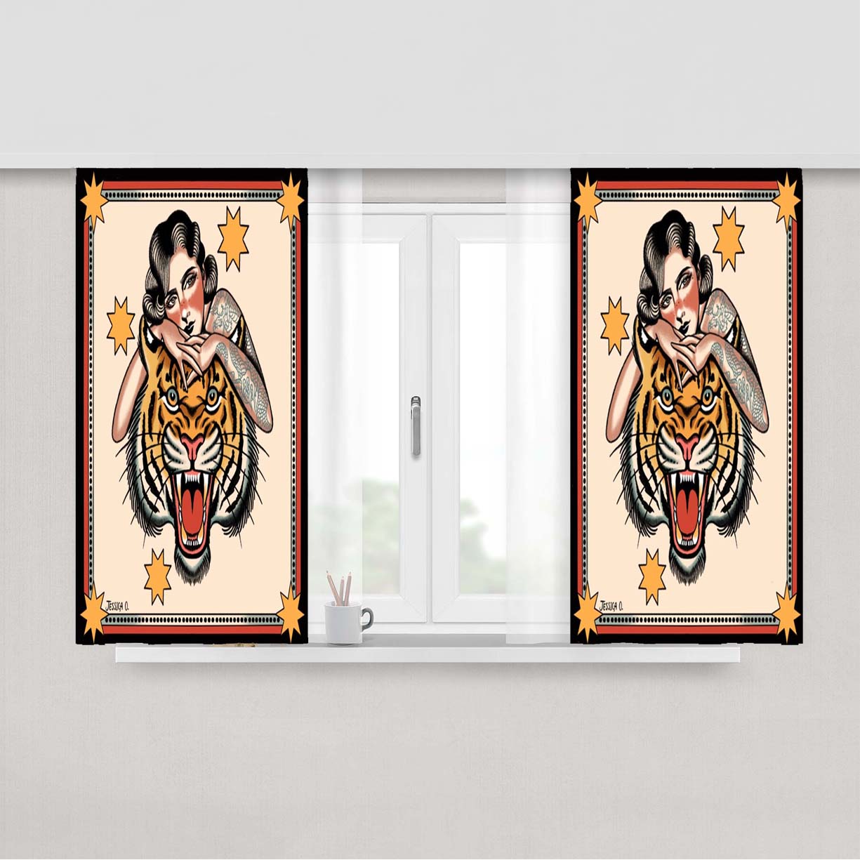 Selvagem Peach Skin Window Curtains