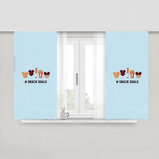 Snack Goals Peach Skin Window Curtains