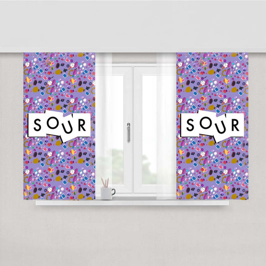 Sour Pattern - Olivia Peach Skin Window Curtains