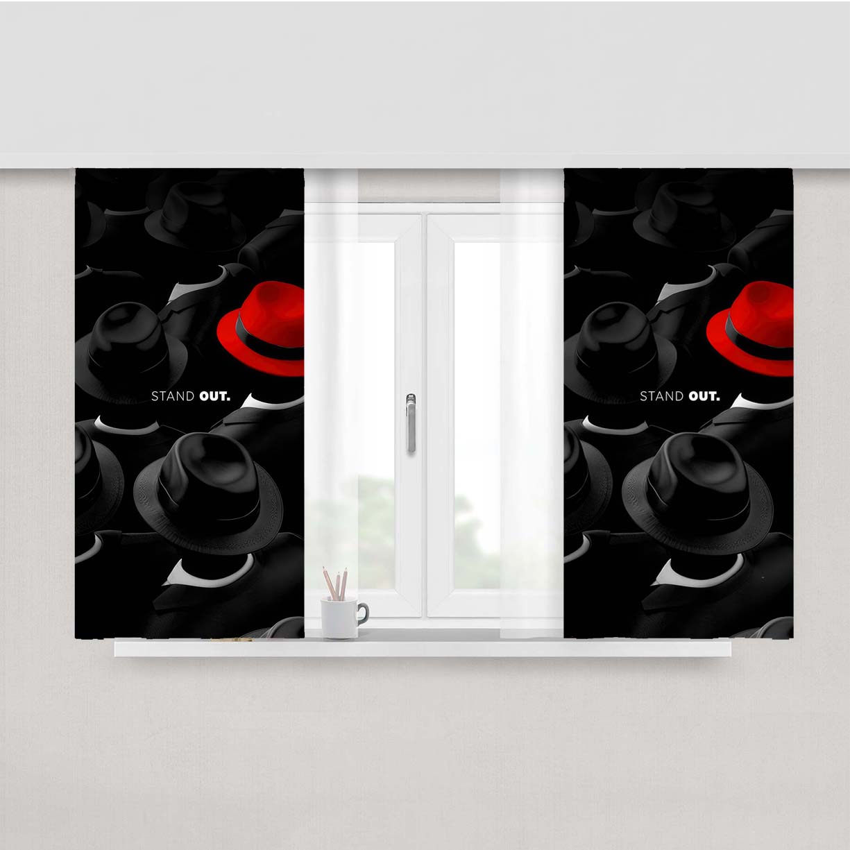 Stand Out Peach Skin Window Curtains
