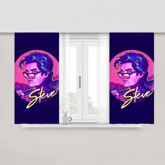 Steve Harrington Peach Skin Window Curtains