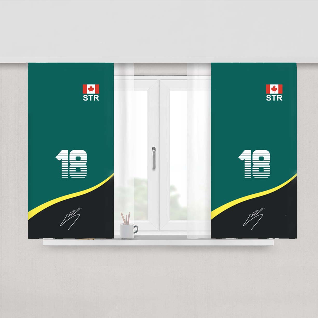 Stroll - F1 Peach Skin Window Curtains