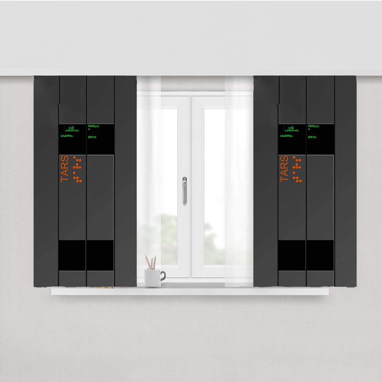 Tars Interstellar Peach Skin Window Curtains