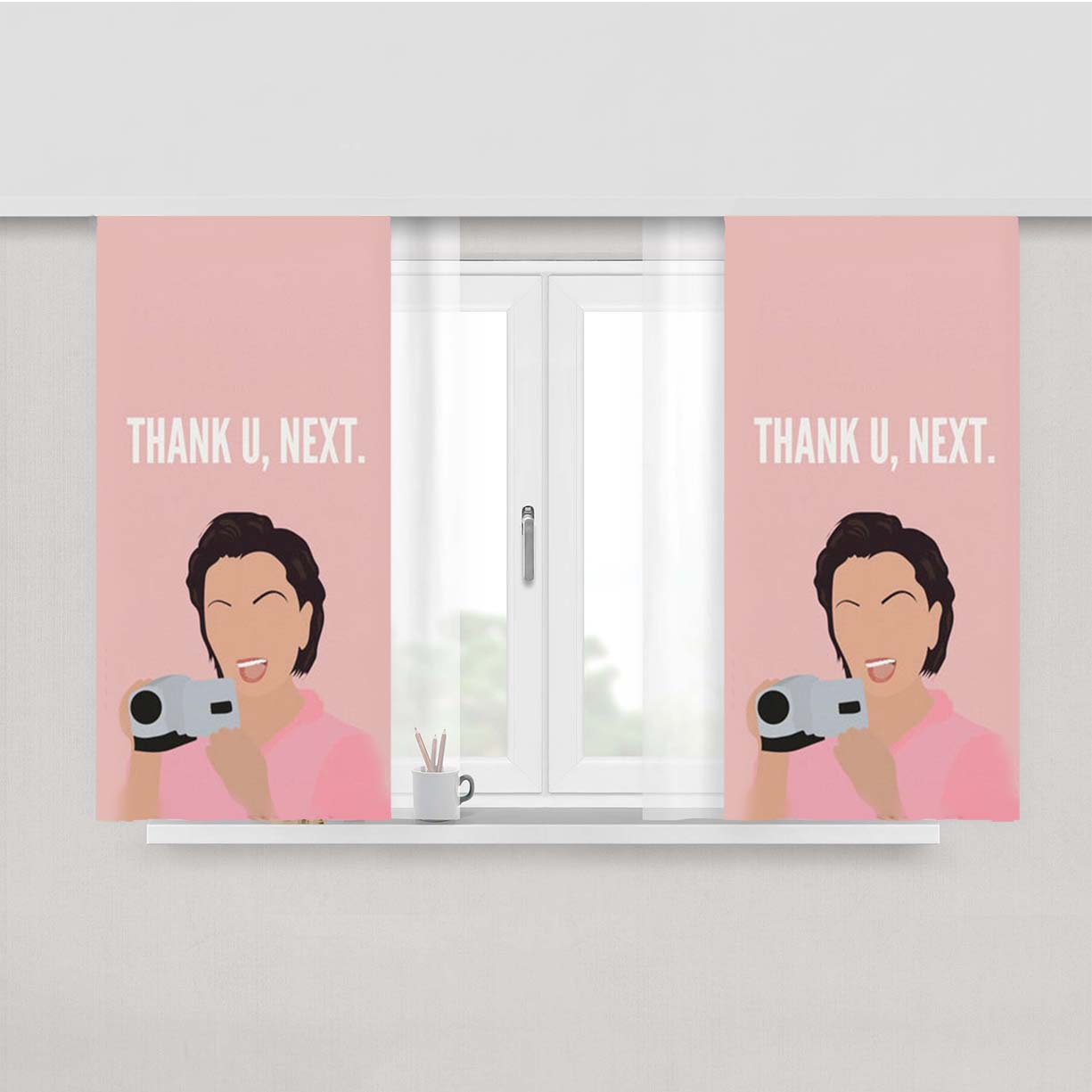Thank You Next - Kris Jenner Peach Skin Window Curtains