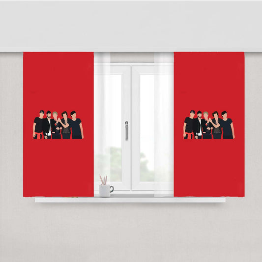 The 1D Crew Peach Skin Window Curtains