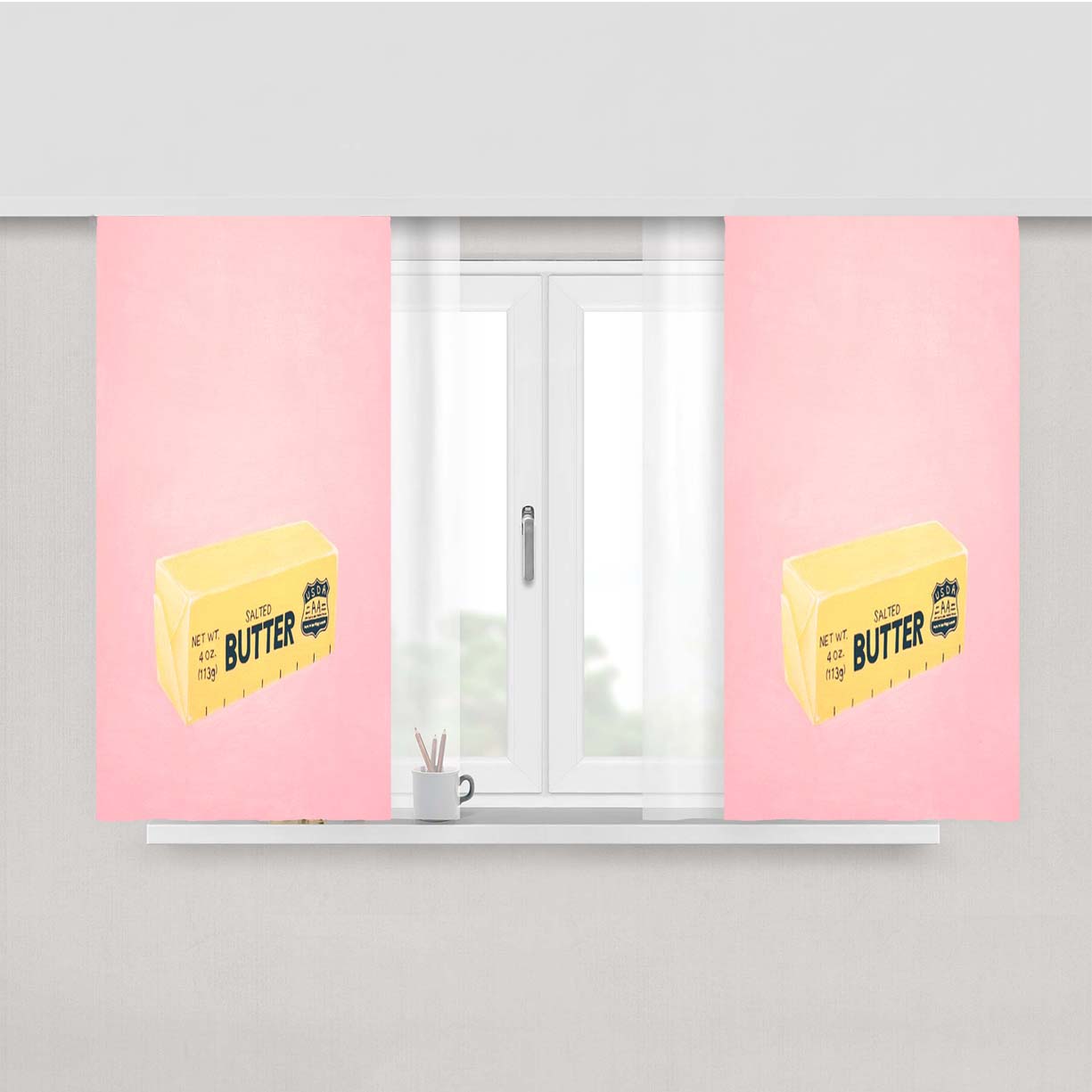 The Butter The Better Peach Skin Window Curtains