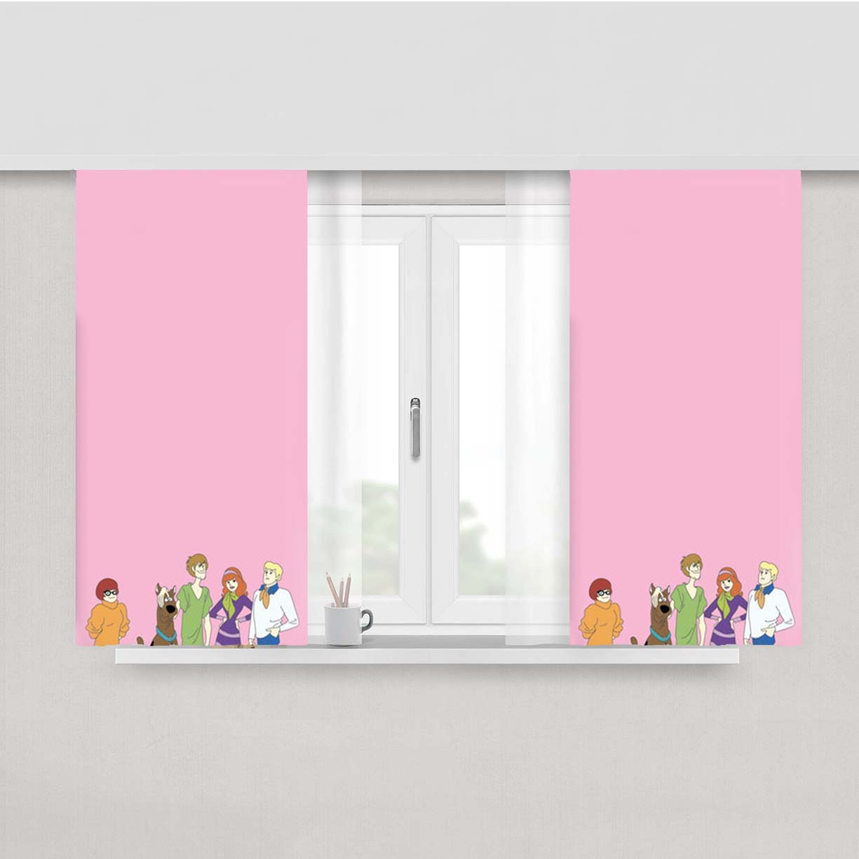 The Crew - Scoob Peach Skin Window Curtains