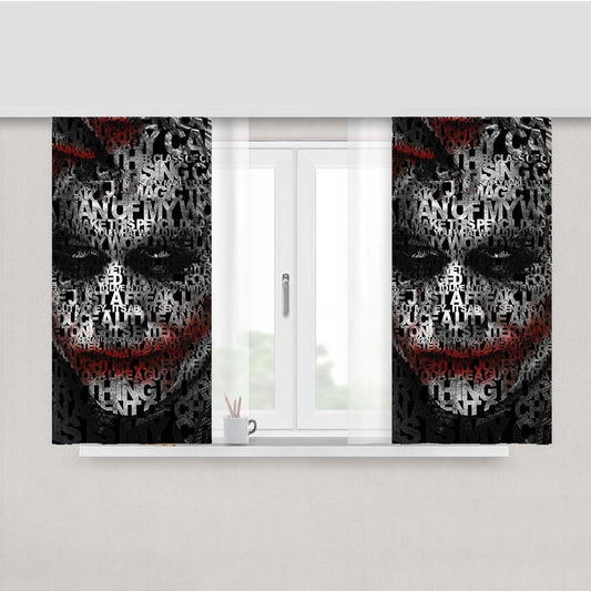 The Dark Knight The Joker Peach Skin Window Curtains