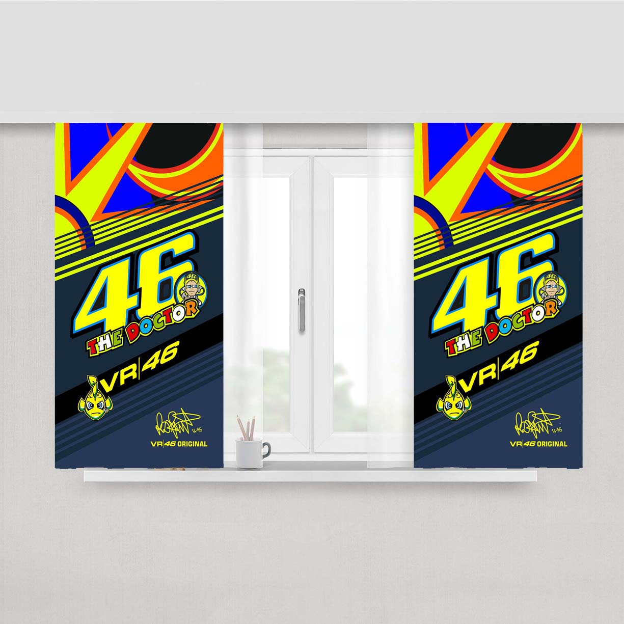 The Doctor Vr 46 Wallpaper Peach Skin Window Curtains