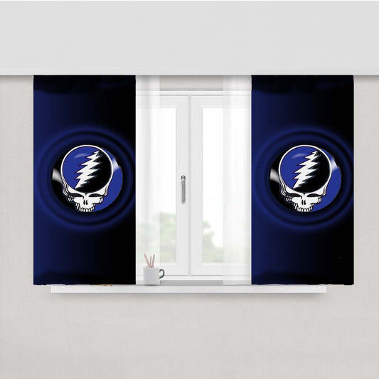 The Grateful Dead Band Peach Skin Window Curtains