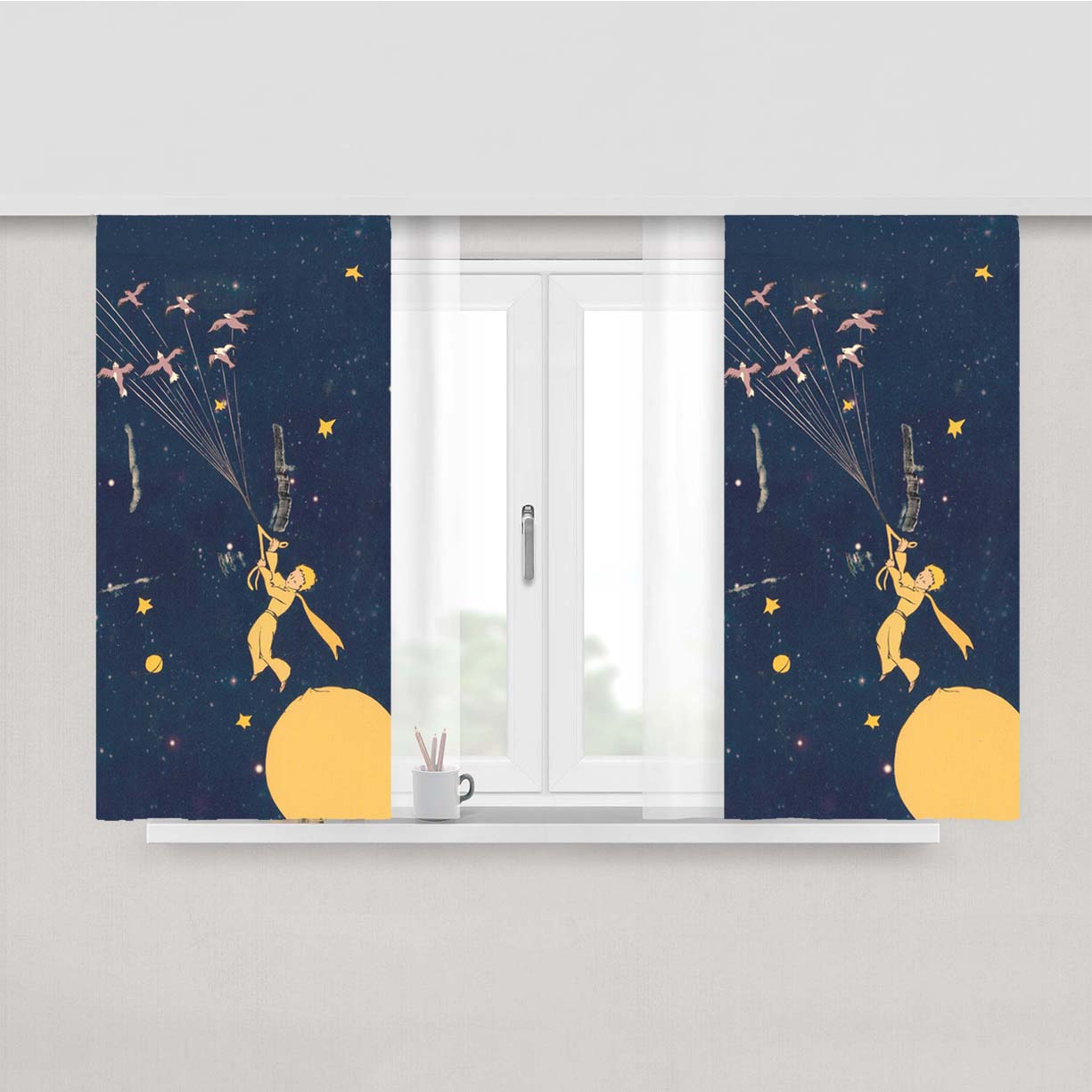 The Little Prince Le Petit Novella Antoine De Saint Peach Skin Window Curtains