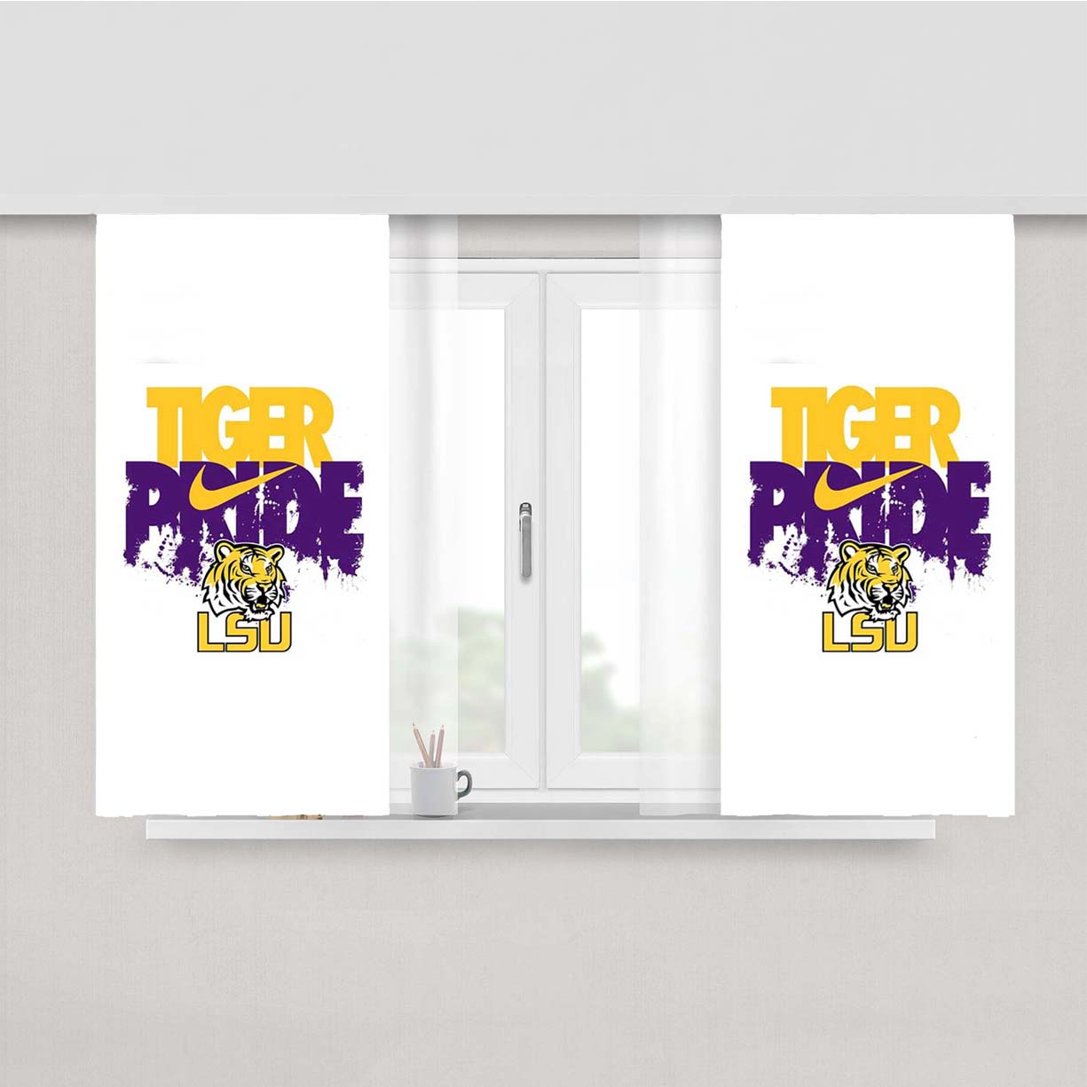 Tiger Pride Lsu Peach Skin Window Curtains