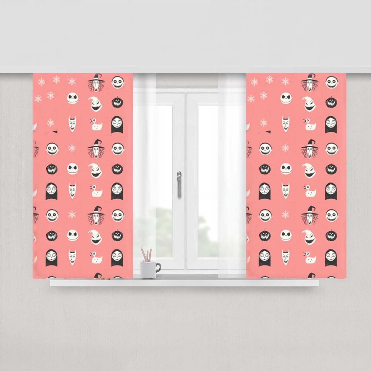 Tnbc Pattern Peach Skin Window Curtains
