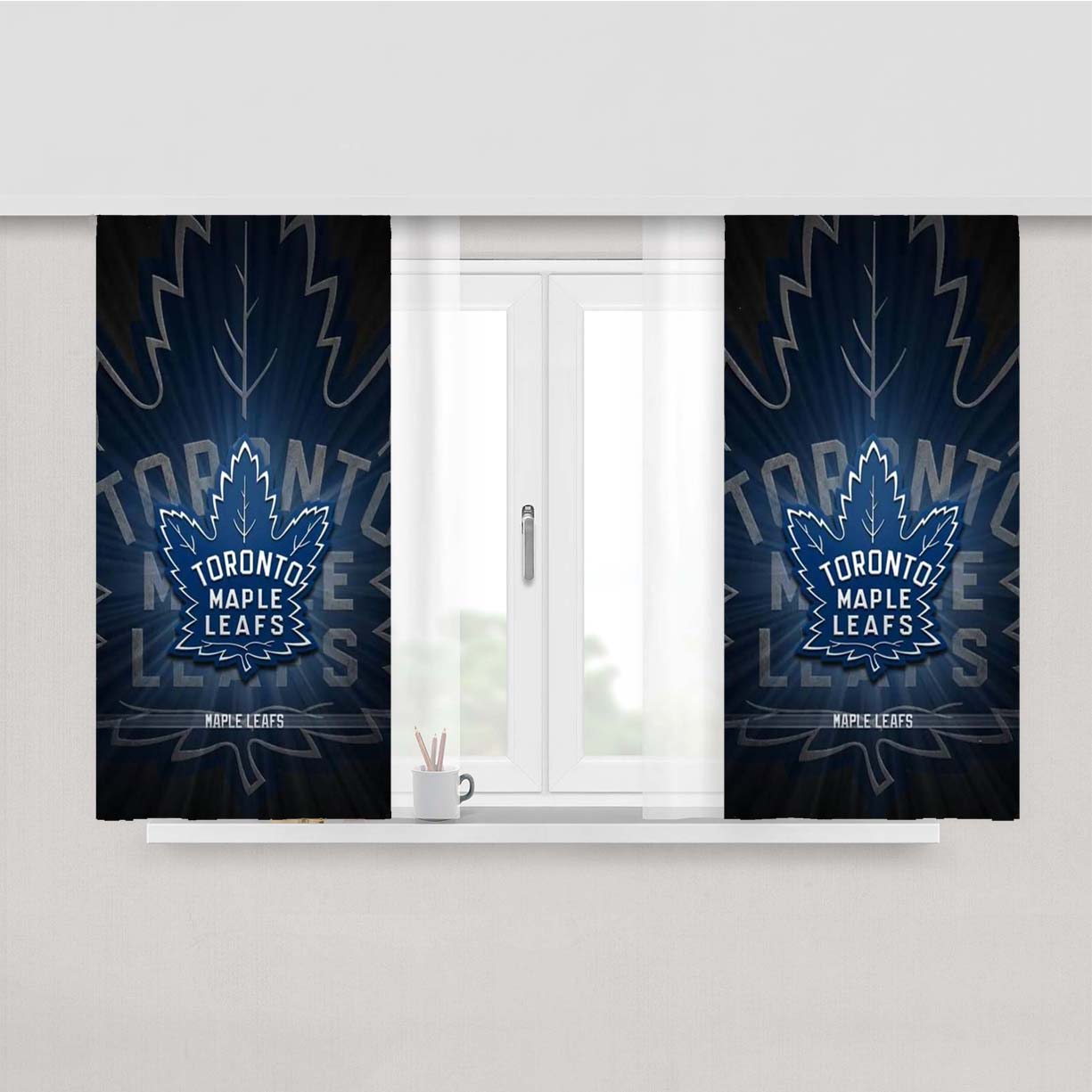 Toronto Maple Leafs 2 Peach Skin Window Curtains
