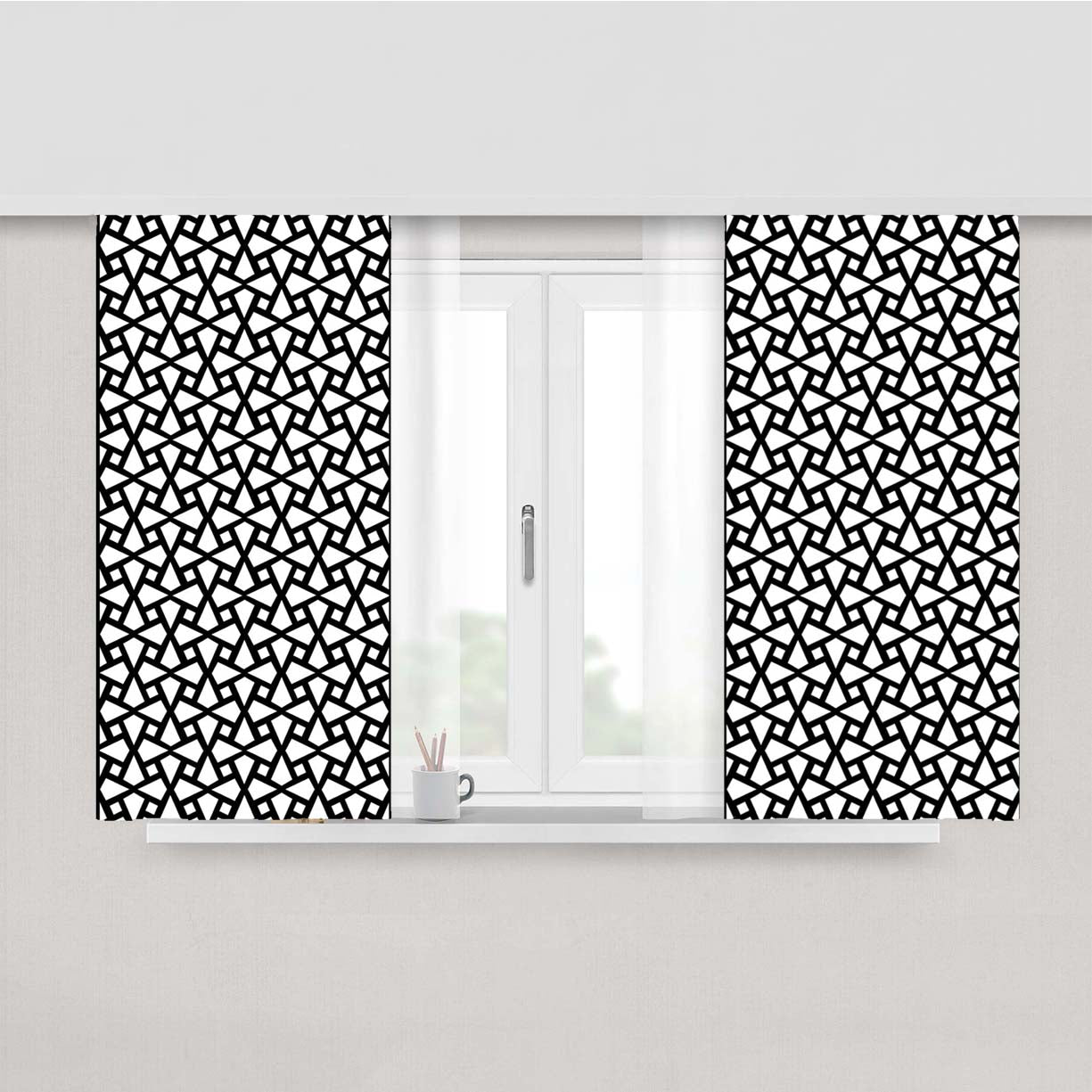 Ubicle Spigel Pattern Peach Skin Window Curtains
