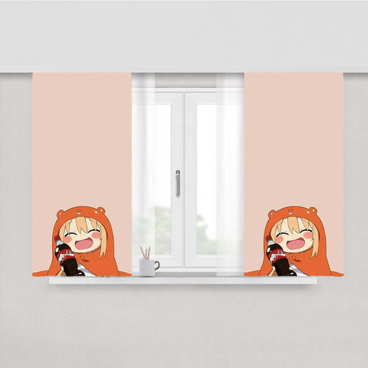 Umaru Doma Coca Cola Peach Skin Window Curtains