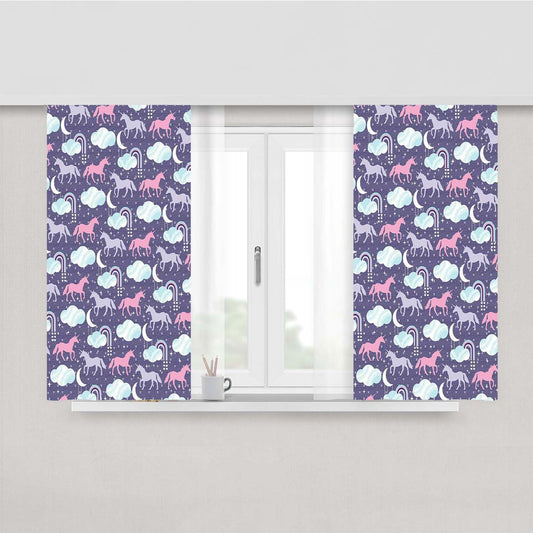 Uncle Pegasus Pattern Peach Skin Window Curtains