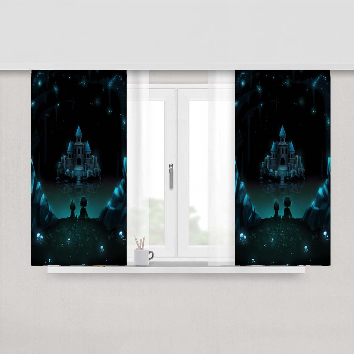 Undertale Castle Peach Skin Window Curtains