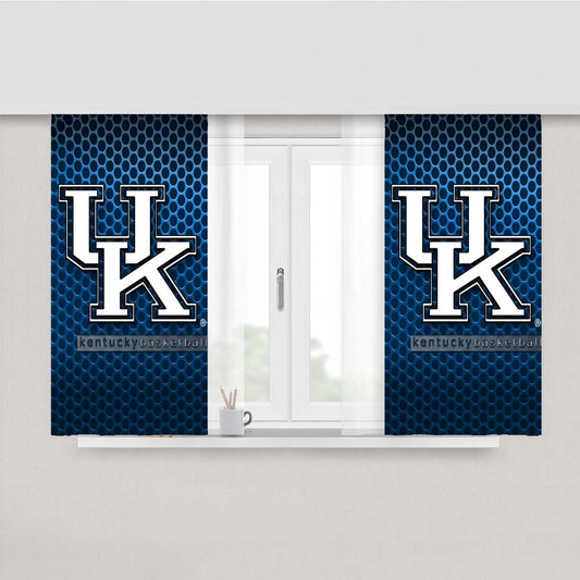 University Of Kentucky Basketball Peach Skin Window Curtains
