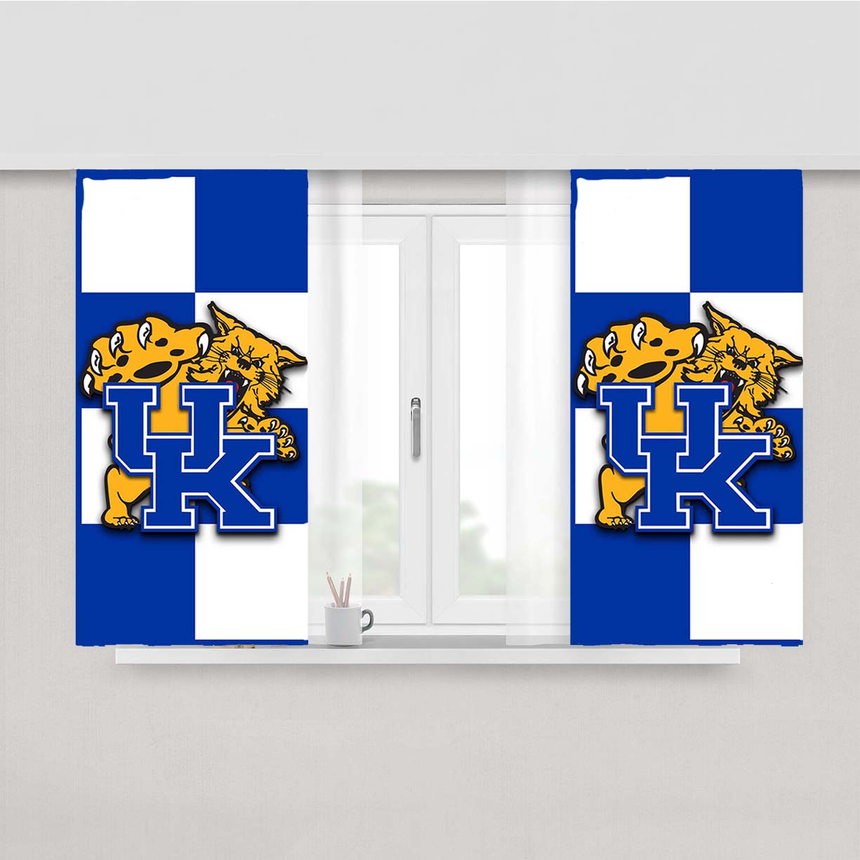 University Of Kentucky Symbol Peach Skin Window Curtains