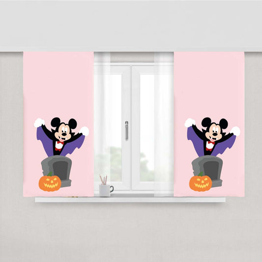 Vampire Mouse Halloween Peach Skin Window Curtains