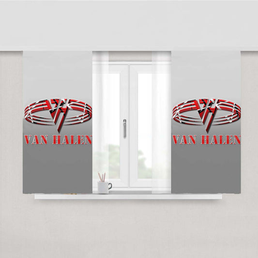 Van Halen Design Logo Peach Skin Window Curtains