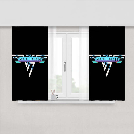 Van Halen Symbol Peach Skin Window Curtains