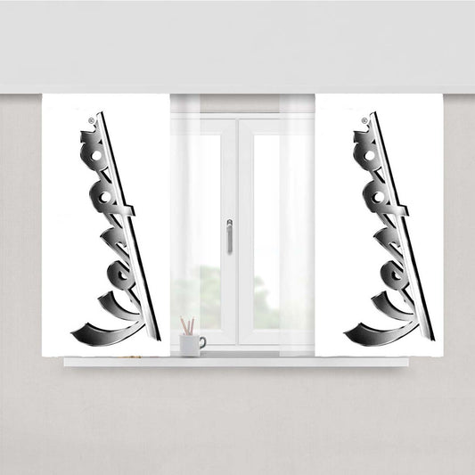 Vespa Logo'S Peach Skin Window Curtains