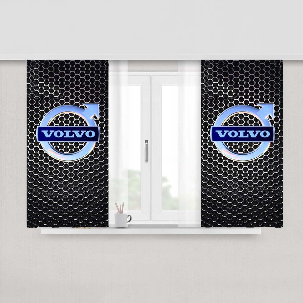 Volvo Peach Skin Window Curtains