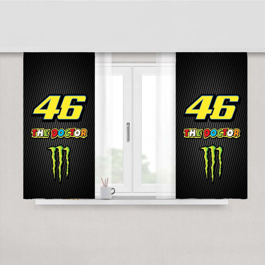 Vr 46 The Doctor Fiber Carbon Wallpaper Peach Skin Window Curtains
