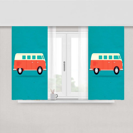 Vw Camper Peach Skin Window Curtains