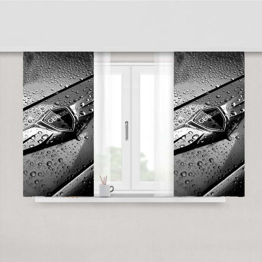 Wet Genesis Symbol Peach Skin Window Curtains