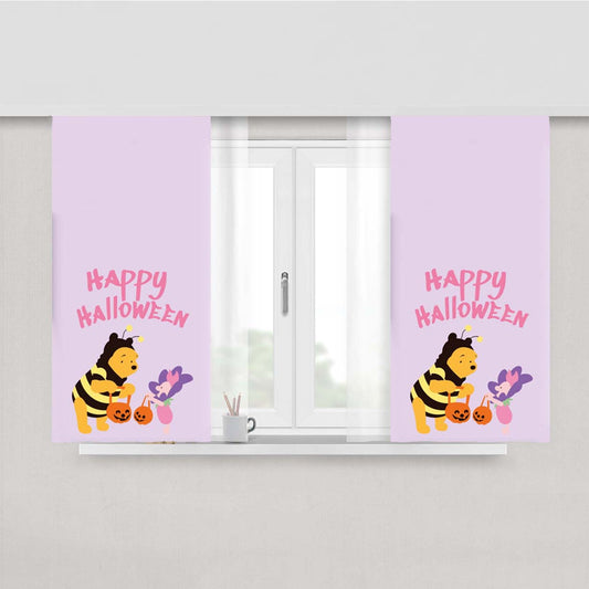 Winnie Halloween Peach Skin Window Curtains