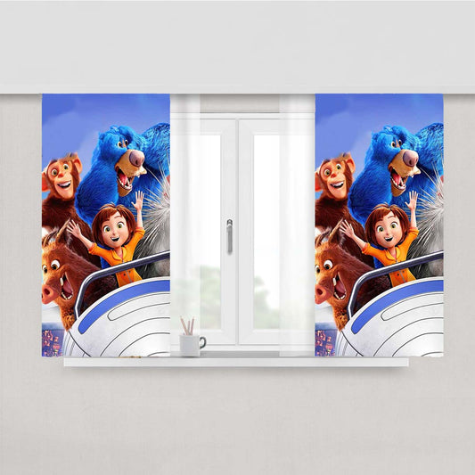 Wonder Park Cool Movie Peach Skin Window Curtains