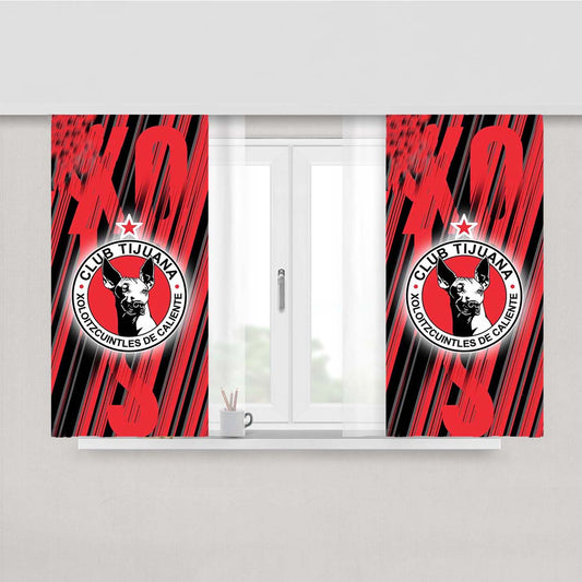 Xolos Tijuana 2 Peach Skin Window Curtains