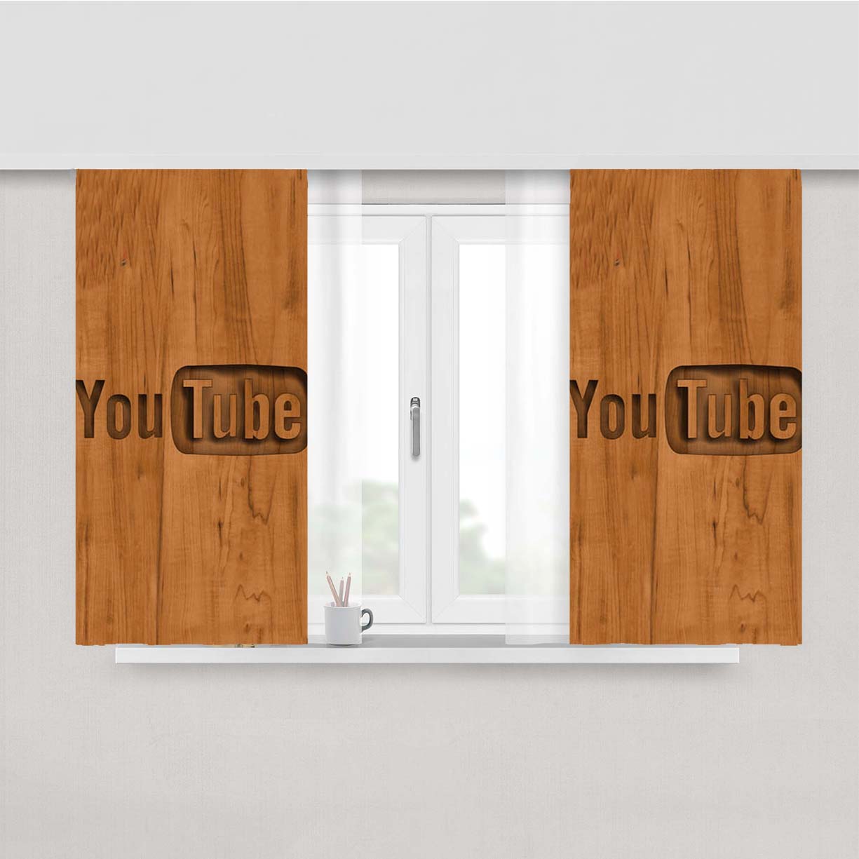 Youtube Intro Video Peach Skin Window Curtains