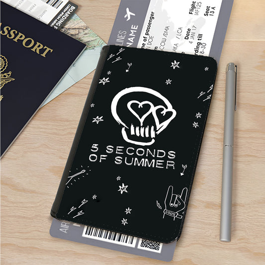 90'S Cup Jazz Pattern Passport Cover