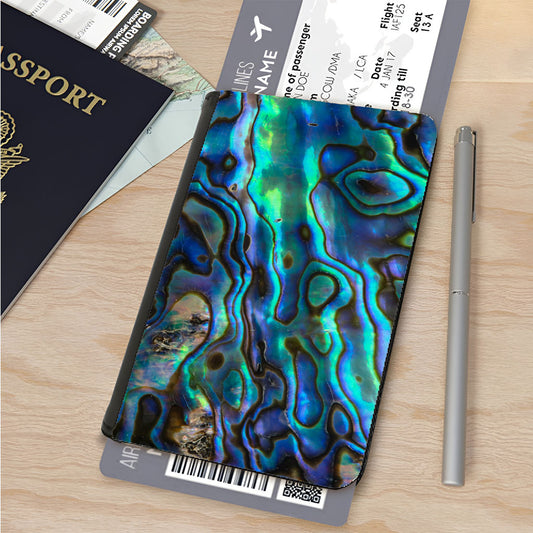 Abalon Liquid Art Material Pattern Passport Cover