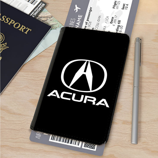 Acura Logo Black Passport Cover