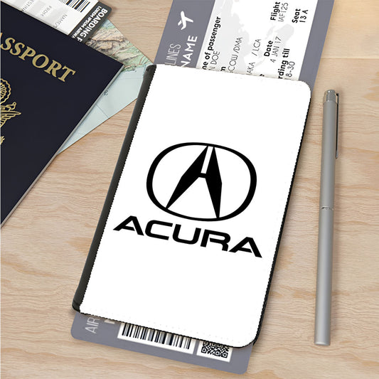 Acura Logo White Passport Cover