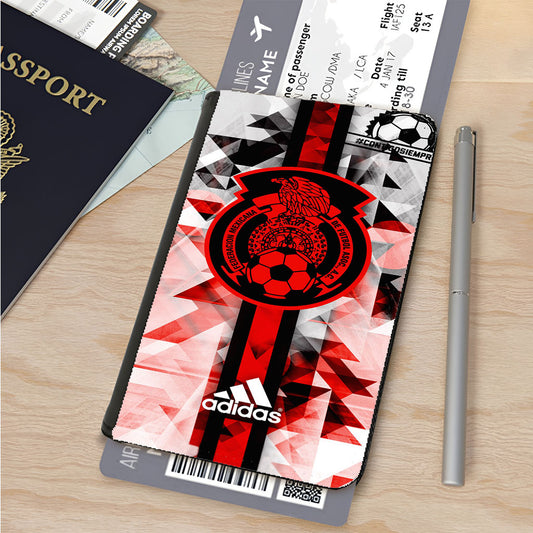 Adidas Mexico Soccer Eagle Pattern Passport Cover