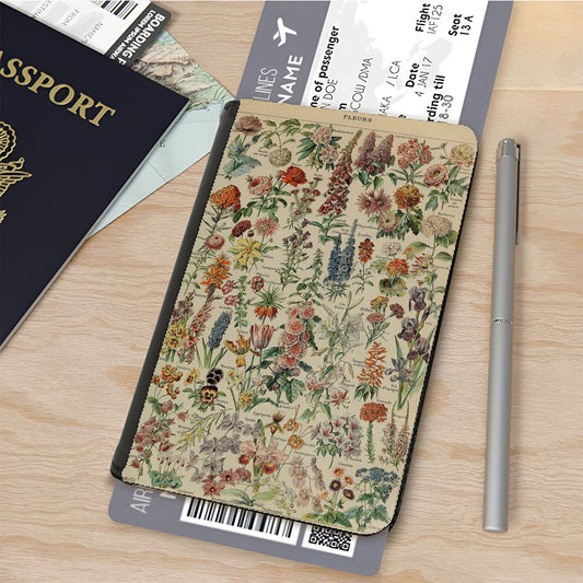 Adolphe Millot'S Flowers Passport Cover