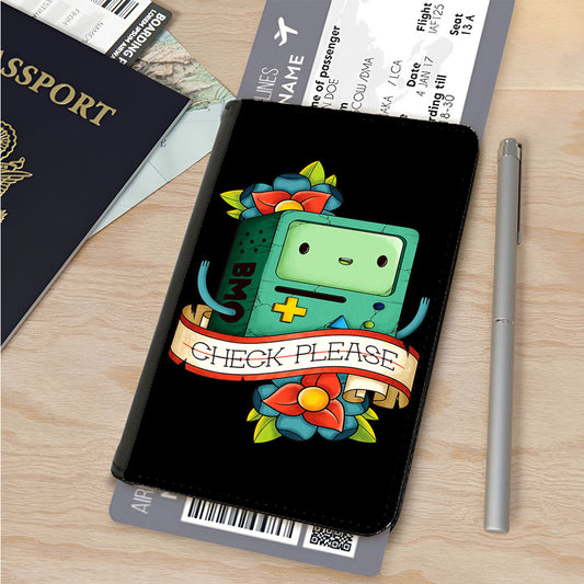 Adventure Time Bmo Check Please Flower Passport Cover